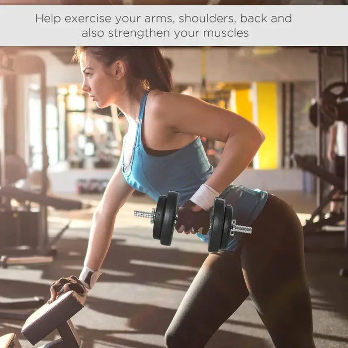 20kg Complete Dumbbell Set | Adjustable Weights - Home Gym HOMCOM - Little and Giant Explorers HOMCOM