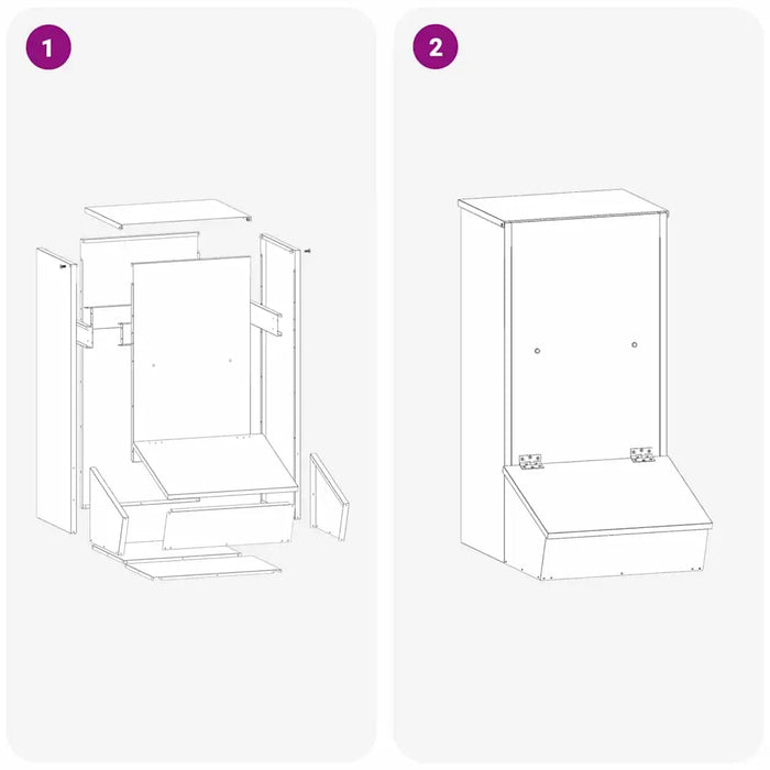 20kg Metal Pig Feeder – Black | Cold-Rolled Steel Feeder with Magnetic Doors VIDAXL - Little and Giant Explorers