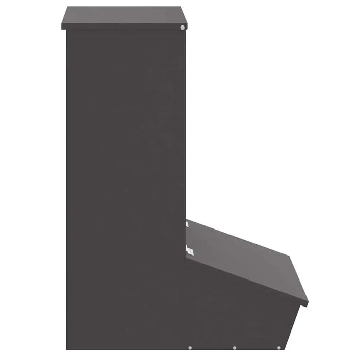 20kg Metal Pig Feeder – Black | Cold-Rolled Steel Feeder with Magnetic Doors VIDAXL - Little and Giant Explorers