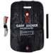 20L black solar camp shower bag with hose and pipe, labeled 'Camp Shower 5 Gallons/20 Litres'