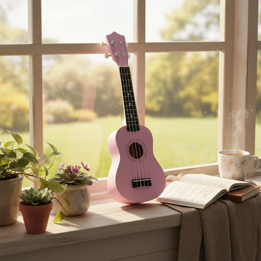 Soprano Ukulele Set with Bag for Kids in Pink 21" - Little and Giant Explorers vidaXL