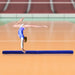 210cm Foldable Gymnastics Balance Beam – Blue Suede Cover | High-Density Foam HOMCOM - Little and Giant Explorers HOMCOM