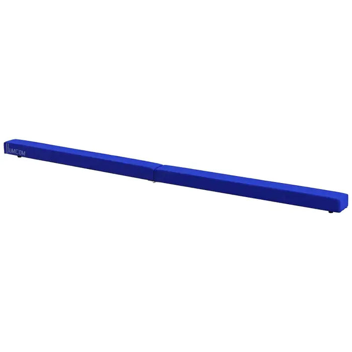 210cm Foldable Gymnastics Balance Beam – Blue Suede Cover | High-Density Foam HOMCOM - Little and Giant Explorers HOMCOM
