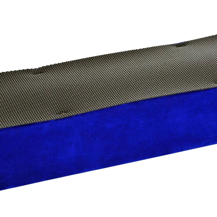 210cm Foldable Gymnastics Balance Beam – Blue Suede Cover | High-Density Foam HOMCOM - Little and Giant Explorers HOMCOM