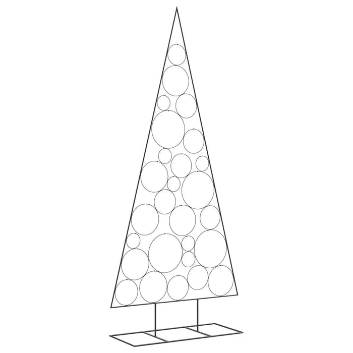 Metal Christmas Tree for Decoration in Black 210cm - Little and Giant Explorers vidaXL