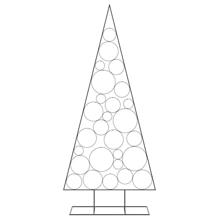 Metal Christmas Tree for Decoration in Black 210cm - Little and Giant Explorers vidaXL