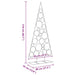 Metal Christmas Tree for Decoration in Black 210cm - Little and Giant Explorers vidaXL