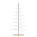 Metal Christmas Tree with Wooden Base in Black 210cm - Little and Giant Explorers vidaXL