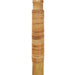 Close-up of bamboo parasol pole with hand-woven detail, natural garden umbrella design