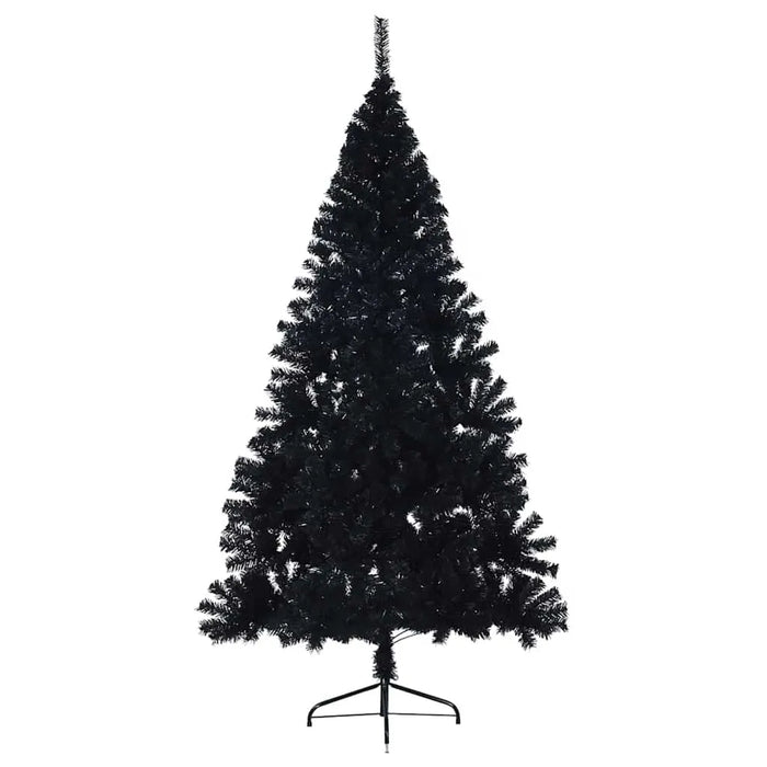 240cm Artificial Pre-Lit Christmas Tree – Black | Warm White LED String Lights VIDAXL - Little and Giant Explorers vidaXL