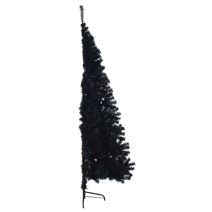 240cm Artificial Pre-Lit Christmas Tree – Black | Warm White LED String Lights VIDAXL - Little and Giant Explorers vidaXL