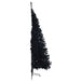 240cm Artificial Pre-Lit Christmas Tree – Black | Warm White LED String Lights VIDAXL - Little and Giant Explorers vidaXL