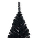 240cm Artificial Pre-Lit Christmas Tree – Black | Warm White LED String Lights VIDAXL - Little and Giant Explorers vidaXL