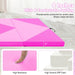 240cm Foldable Gymnastics Mat - Pink and Purple | 5cm EPE Foam COSTWAY - Little and Giant Explorers Costway