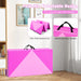 240cm Foldable Gymnastics Mat - Pink and Purple | 5cm EPE Foam COSTWAY - Little and Giant Explorers Costway