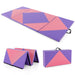 Gymnastics Mat Pink Purple | Large Connectivity Design with Velcro Fasteners - Little and Giant Explorers Costway