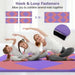 Gymnastics Mat Pink Purple | Large Connectivity Design with Velcro Fasteners - Little and Giant Explorers Costway