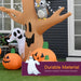 240cm Large Halloween Scary Lighting Inflatable Tree - Little and Giant Explorers HOMCOM