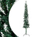 240cm Slim Artificial Half Christmas Tree with Stand - Green | Space-Saving Design VIDAXL - Little and Giant Explorers vidaXL