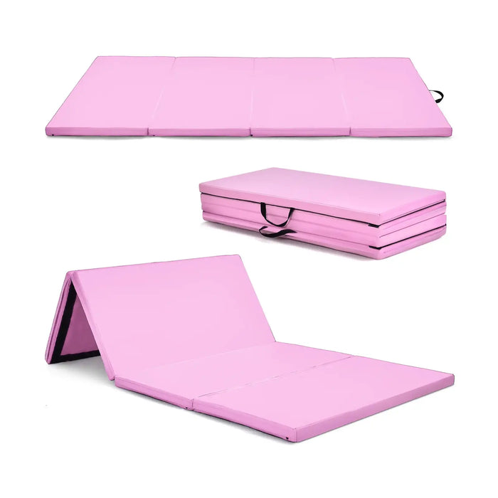 Gymnastics Mat Pink | Professional Training Design with Hook Loop Fasteners - Little and Giant Explorers Costway