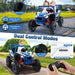 24V 2-Seater Kids Ride-On UTV – Blue | 4WD/2WD Switch - 4 × 100W Motors COSTWAY - Little and Giant Explorers Costway