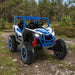 24V 2-Seater Kids Ride-On UTV – Blue | 4WD/2WD Switch - 4 × 100W Motors COSTWAY - Little and Giant Explorers Costway