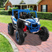 24V 2-Seater Kids Ride-On UTV – Blue | 4WD/2WD Switch - 4 × 100W Motors COSTWAY - Little and Giant Explorers Costway