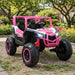 24V 2-Seater Kids Ride-On UTV – Pink | 4WD/2WD Switch - 4 × 100W Motors COSTWAY - Little and Giant Explorers Costway