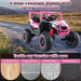 24V 2-Seater Kids Ride-On UTV – Pink | 4WD/2WD Switch - 4 × 100W Motors COSTWAY - Little and Giant Explorers Costway