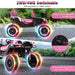 24V 2-Seater Kids Ride-On UTV – Pink | 4WD/2WD Switch - 4 × 100W Motors COSTWAY - Little and Giant Explorers Costway