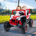 24V 2-Seater Kids Ride-On UTV – Red | 4WD/2WD Switch - 4 × 100W Motors COSTWAY - Little and Giant Explorers Costway