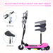 24V Electric Scooter for Kids | Foldable Design with Adjustable Seat (Pink Edition) - Little and Giant Explorers HOMCOM
