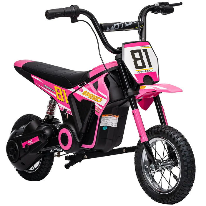 24V Kids Electric Dirt Bike – Pink | 250W Motor, Three Speed Settings and Suspension AIYAPLAY - Little and Giant Explorers AIYAPLAY