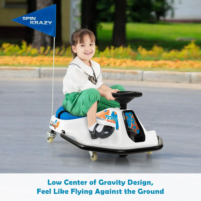 24V Kids Electric Drift Car – 360° Spin | Music and LED Lights COSTWAY - Little and Giant Explorers Costway