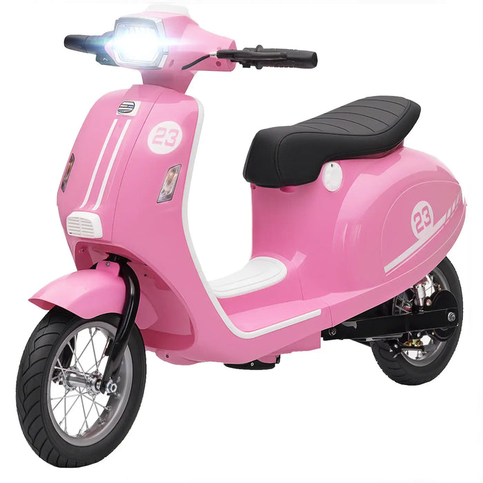 24V Kids Electric Motorbike – Pink | Three Speed Modes 6–16km/h - LED Lights AIYAPLAY - Little and Giant Explorers AIYAPLAY