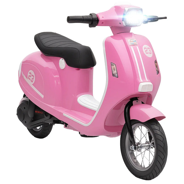 24V Kids Electric Motorbike – Pink | Three Speed Modes 6–16km/h - LED Lights AIYAPLAY - Little and Giant Explorers AIYAPLAY
