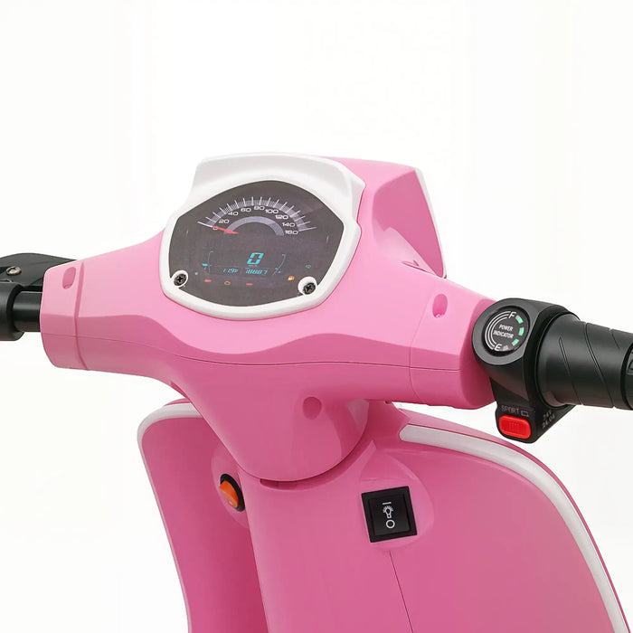 24V Kids Electric Motorbike – Pink | Three Speed Modes 6–16km/h - LED Lights AIYAPLAY - Little and Giant Explorers AIYAPLAY