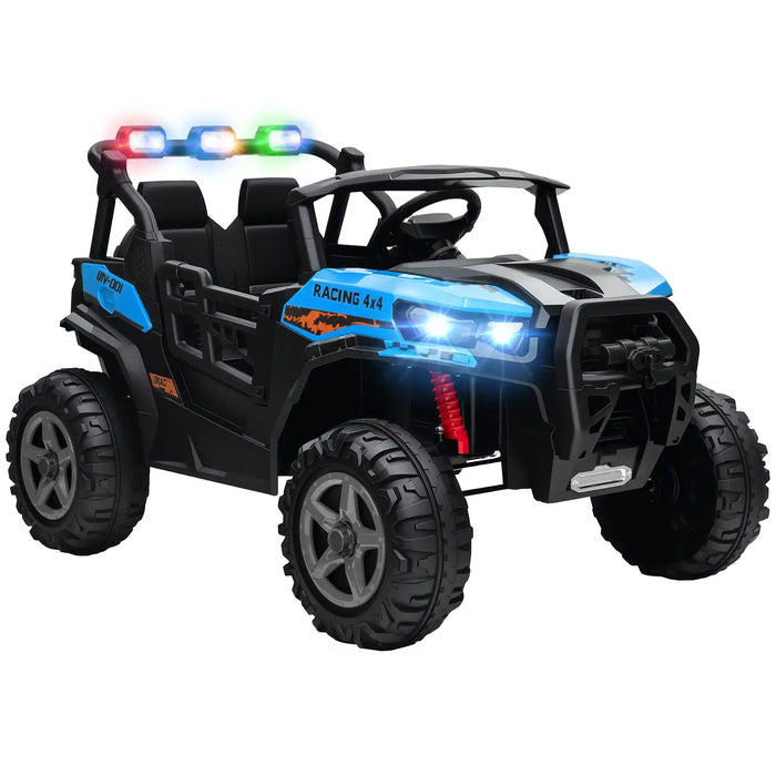 24V Kids Electric Ride-On Truck – Blue | Remote Control, Music and Headlights AIYAPLAY - Little and Giant Explorers AIYAPLAY