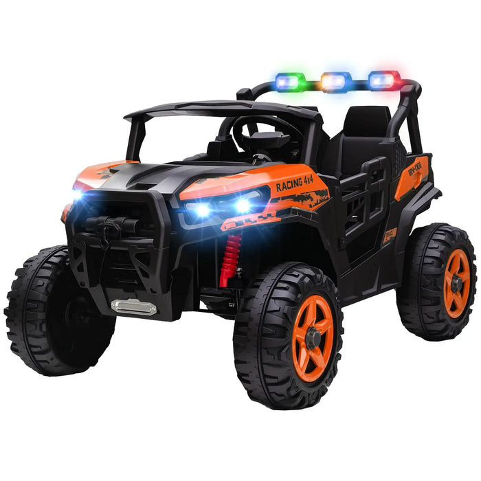 24V Kids Electric Ride-On Truck – Orange | Remote Control, Music and Headlights AIYAPLAY - Little and Giant Explorers AIYAPLAY