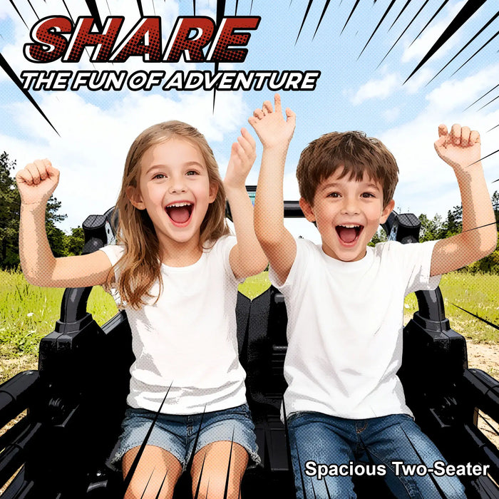 24V Kids Electric Ride-On Truck – Orange | Remote Control, Music and Headlights AIYAPLAY - Little and Giant Explorers AIYAPLAY