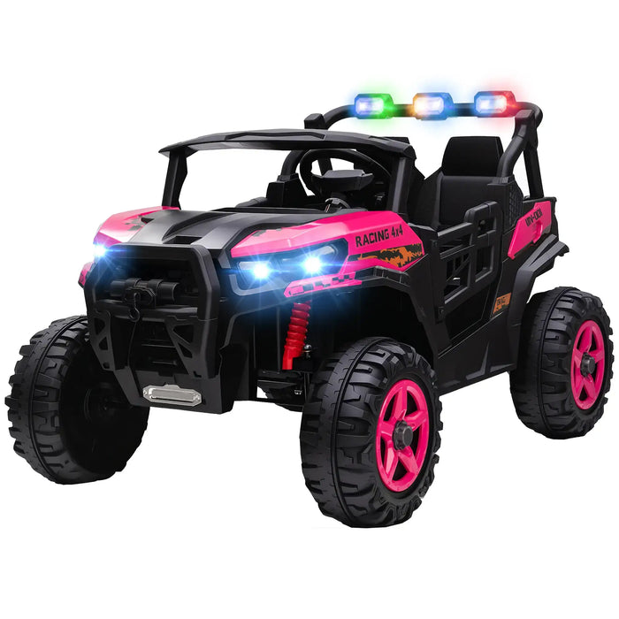 24V Kids Electric Ride-On Truck – Pink | Remote Control, Music and Headlights AIYAPLAY - Little and Giant Explorers AIYAPLAY