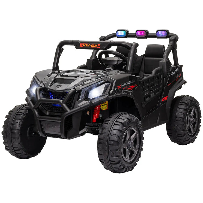 24V Kids Ride-On UTV Black | Premium 2-Seater Adventure - Little and Giant Explorers AIYAPLAY