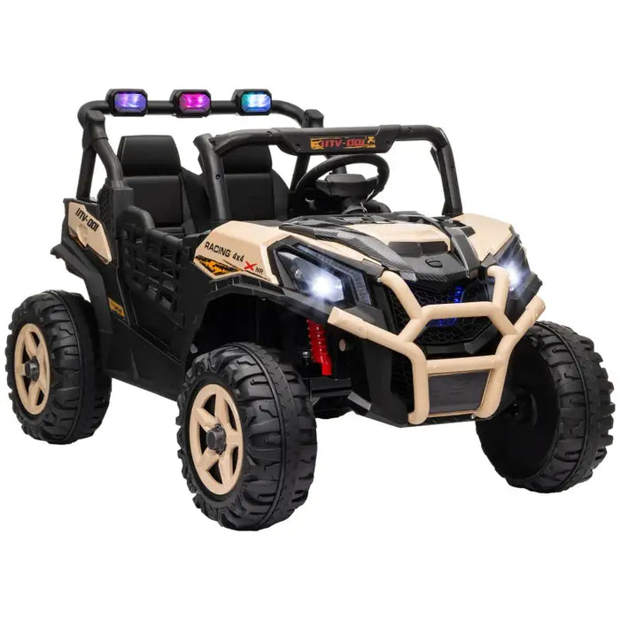 24V Kids Ride-On UTV Khaki | Ultimate Adventure Vehicle with Suspension System - Little and Giant Explorers AIYAPLAY