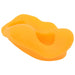 Orange ergonomic foam knee pad cushion with contoured shape for comfort