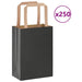 250 Pack Kraft Paper Bags – Black | 15x8x21cm - 100g/m² Recyclable Gift VIDAXL - Little and Giant Explorers vidaXL