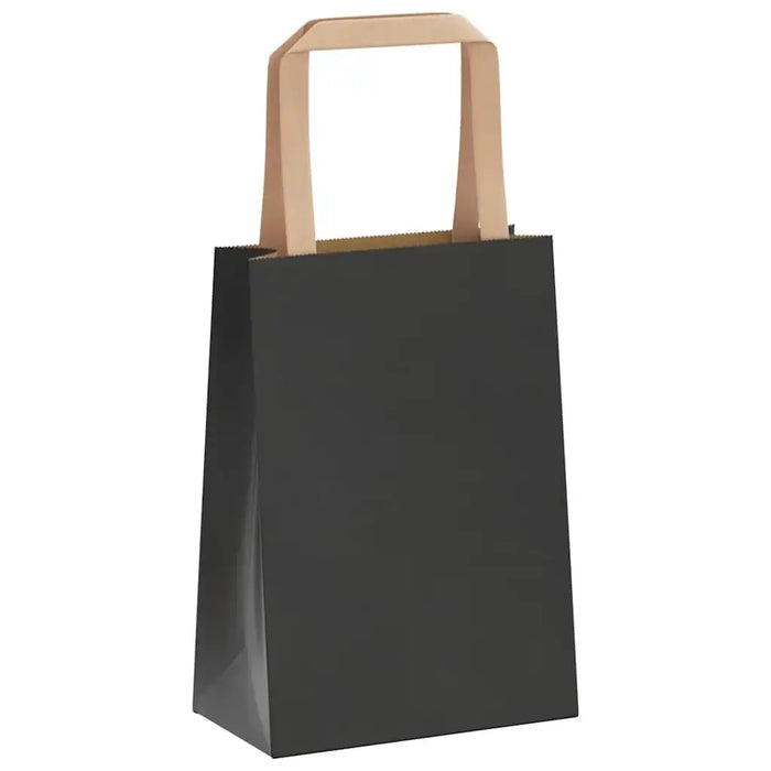 250 Pack Kraft Paper Bags – Black | 15x8x21cm - 100g/m² Recyclable Gift VIDAXL - Little and Giant Explorers vidaXL