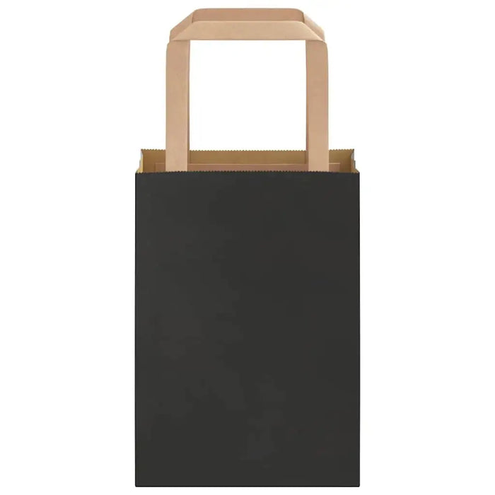 250 Pack Kraft Paper Bags – Black | 15x8x21cm - 100g/m² Recyclable Gift VIDAXL - Little and Giant Explorers vidaXL