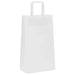 250 Paper Bags with Handles in White (21 x 11 x 36cm) - Little and Giant Explorers vidaXL