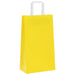 250 Paper Bags with Handles in Yellow (21 x 11 x 36cm) - Little and Giant Explorers vidaXL