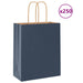 250 Paper Bags with Handles in Blue (18 x 8 x 22cm) - Little and Giant Explorers vidaXL